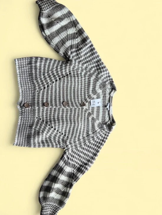 NWT Miou Muse striped knit cardigan - Picture 2 of 3